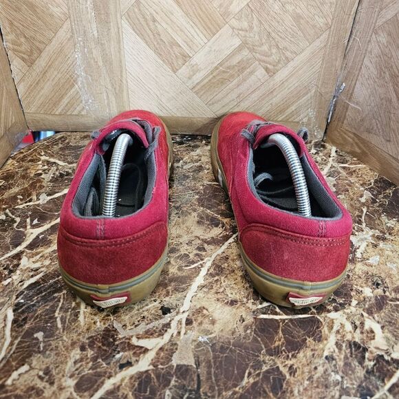 Vans men's Off The Wall skateboard low oldskool red shoes size 10.5. B439 - Picture 3 of 11